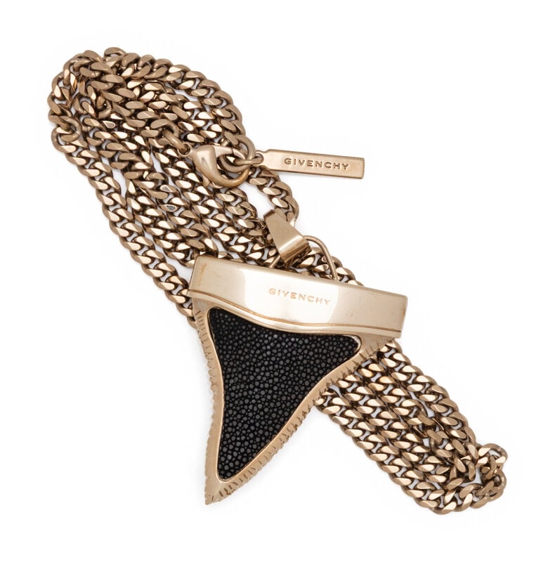 Givenchy, Shark Tooth Pendant Necklace - 4