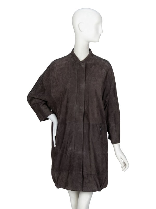 Brunello Cucinelli, Grey Suede Jacket