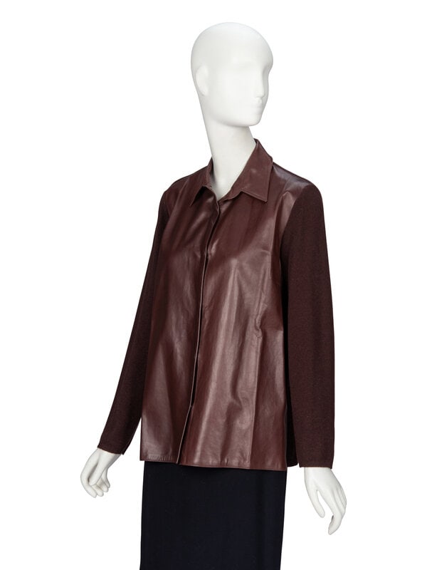 Brunello Cucinelli, Leather & Cashmere Overshirt - 2