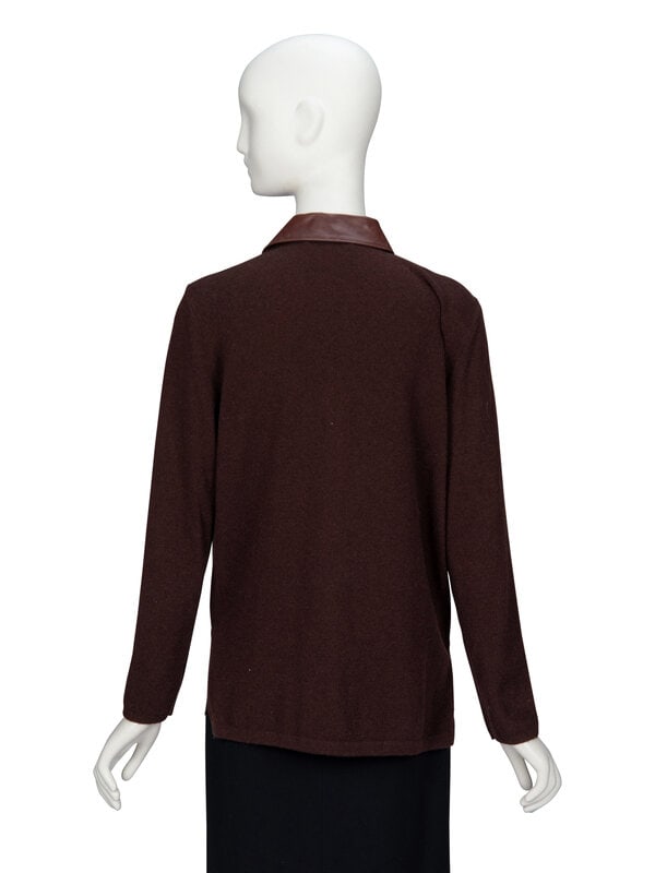 Brunello Cucinelli, Leather & Cashmere Overshirt - 3