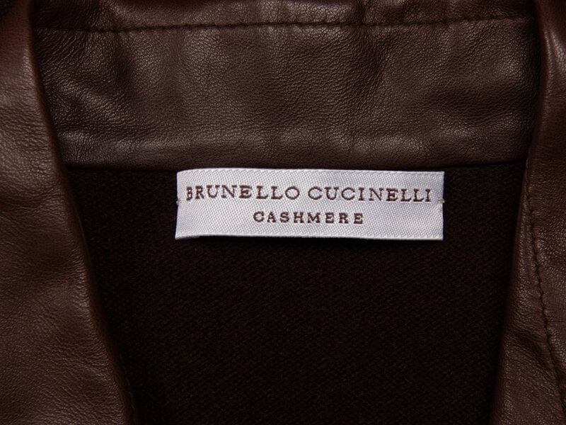 Brunello Cucinelli, Leather & Cashmere Overshirt - 4