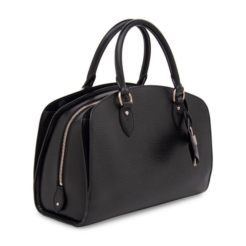 Louis Vuitton, Black Epi Pont-Neuf Handbag - 2
