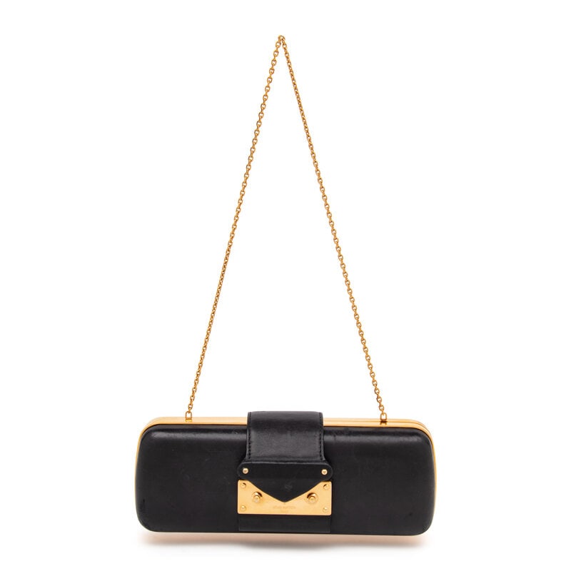 Louis Vuitton, Minaudiere Tresor Leather Clutch (1 of 4)