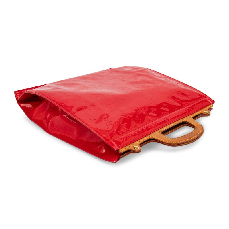 Louis Vuitton, Red Patent Leather Stanton Tote - 2