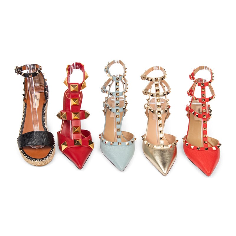 Valentino, Five Pairs of Rockstud Heels - 2