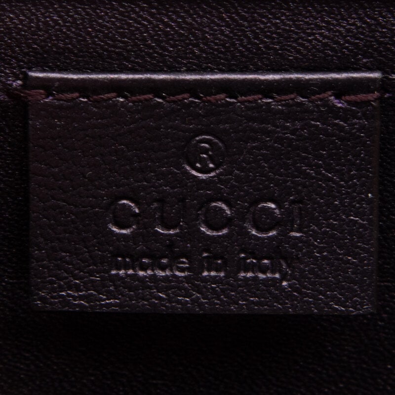 Gucci, Purple Patent Monogram Clutch - 4