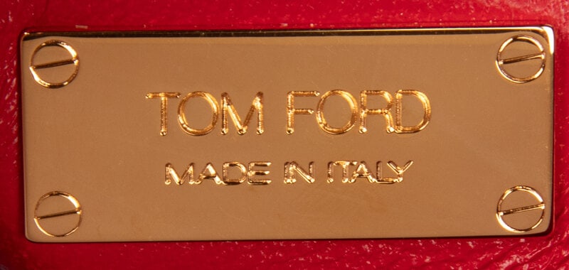 Tom Ford, Red Leather Zipper Tote - 4