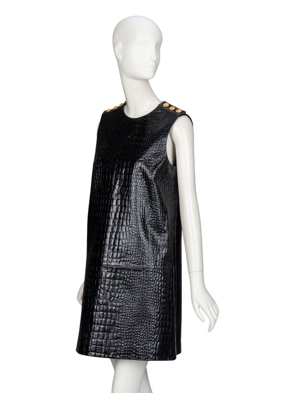 Gucci, Croc-Effect Leather Dress - 2