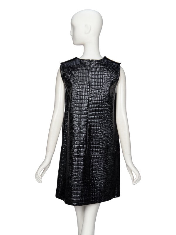 Gucci, Croc-Effect Leather Dress - 3