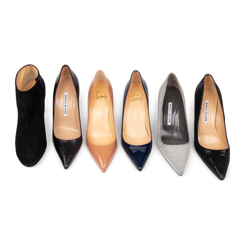 Louboutin & Blahnik, Six Pairs of Heeled Shoes - 2