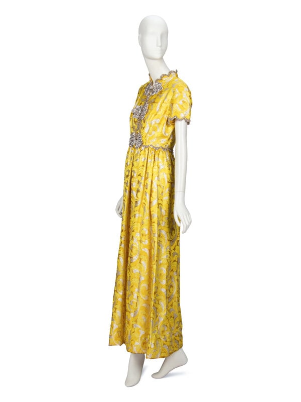 Oscar de la Renta, Yellow Brocade Gown, 1968 - 2