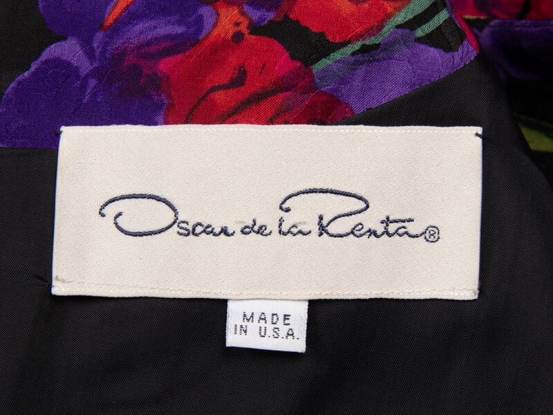 Oscar de la Renta, Floral Print Gown - 4