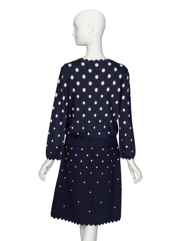 Oscar de la Renta, Polka Dot Dress & Cardigan Ensemble - 3