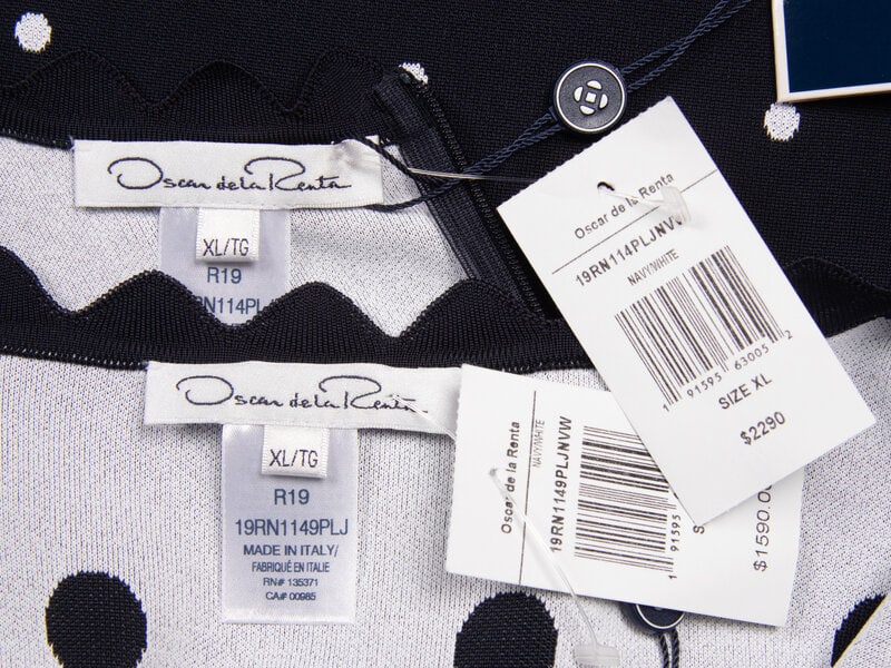 Oscar de la Renta, Polka Dot Dress & Cardigan Ensemble - 5