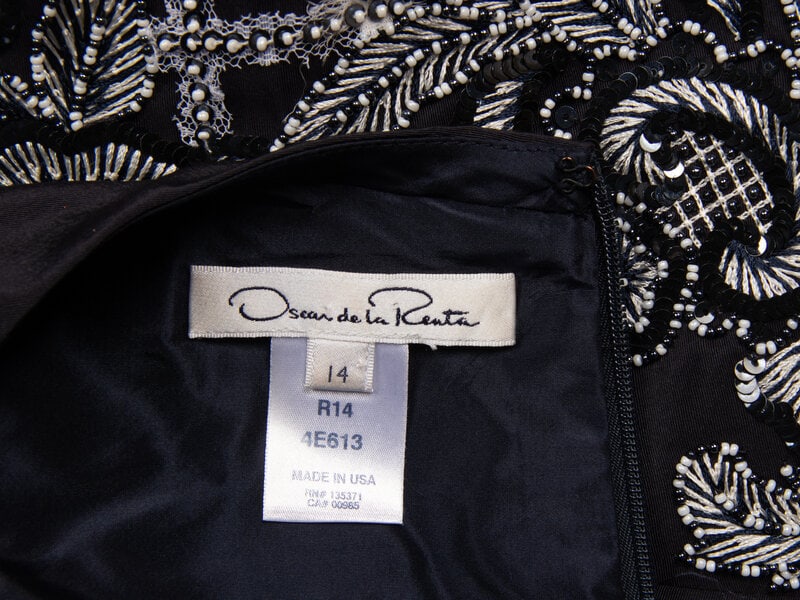 Oscar de la Renta, Lace-Embellished Cocktail Dress - 4