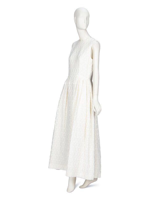 Alexander McQueen, White Jacquard Gown - 2