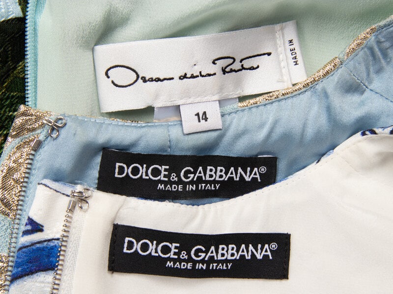 Three Designer Shift Dresses, Dolce & Gabbana and Oscar de la Renta  - 3
