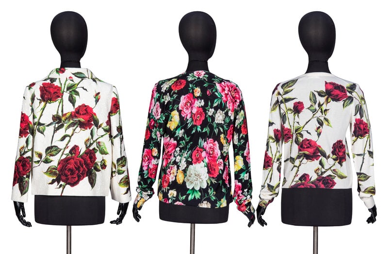 Dolce & Gabbana, Three Floral-Print Tops - 2