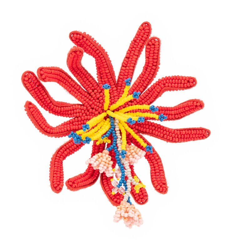 Etro, Beaded Flower Brooch (1 of 2)