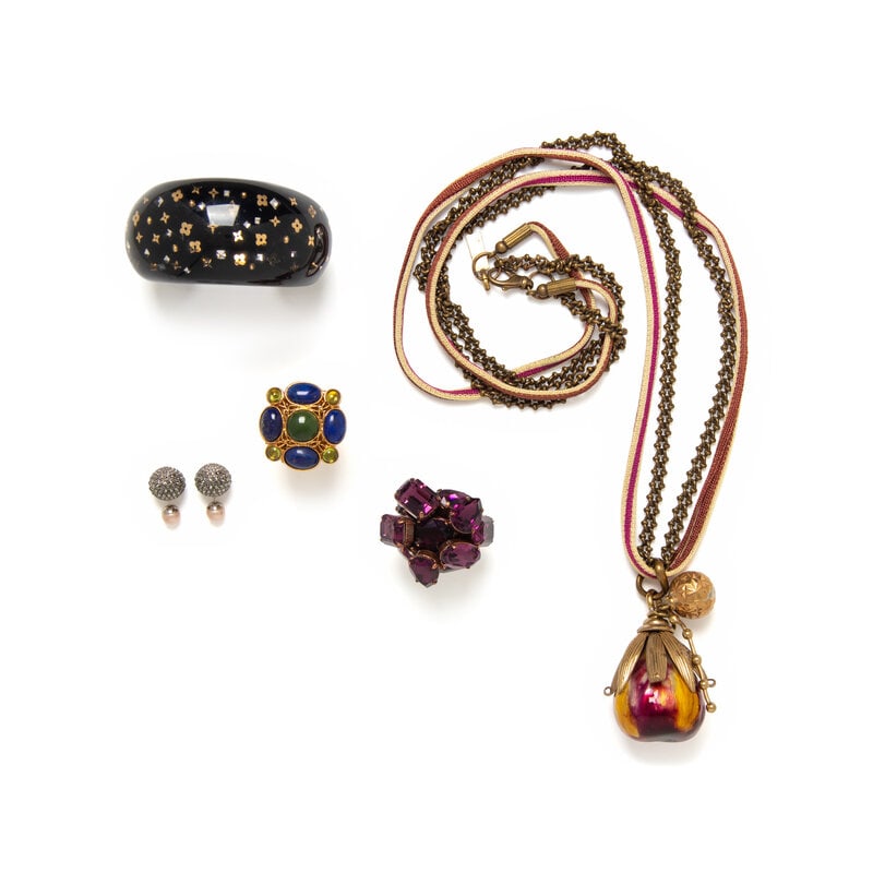 Assorted Designer Costume Jewelry Including Dior and Oscar de la Renta  (1 of 3)