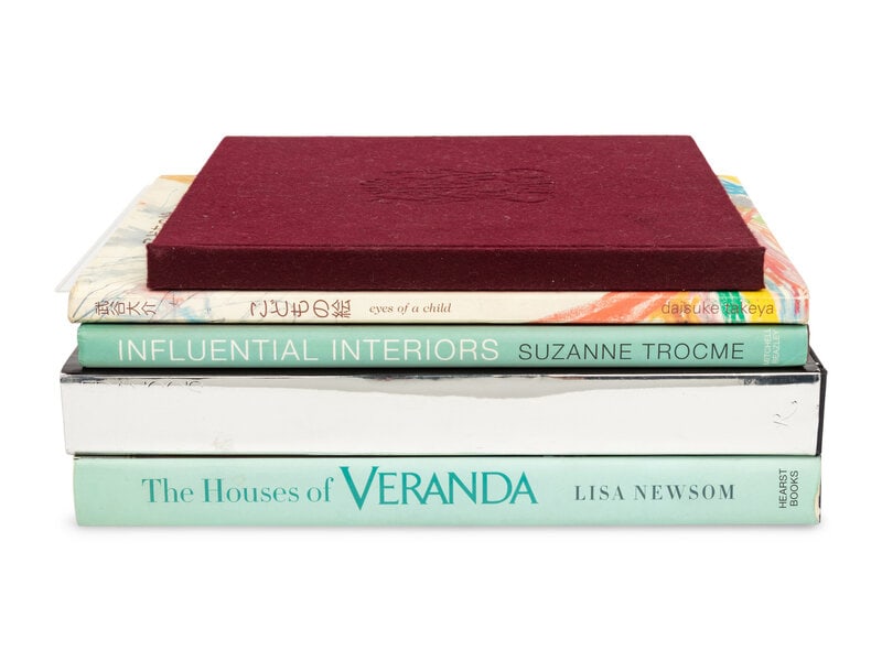Five Design, Art, and Makeup-Related Books, Signed to Dayle Haddon : Five Design, Art, and Makeup-Related Books, Signed to Dayle Haddon THE FIRSTGuerci, Pier Luigi. (No title). No listed publisher. Velvet-flocked hardcover.Photo/commemorative bo