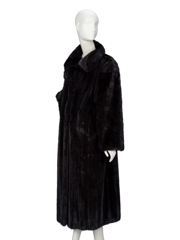 Oscar de la Renta, Reversible Ranch Mink Fur Coat  - 2
