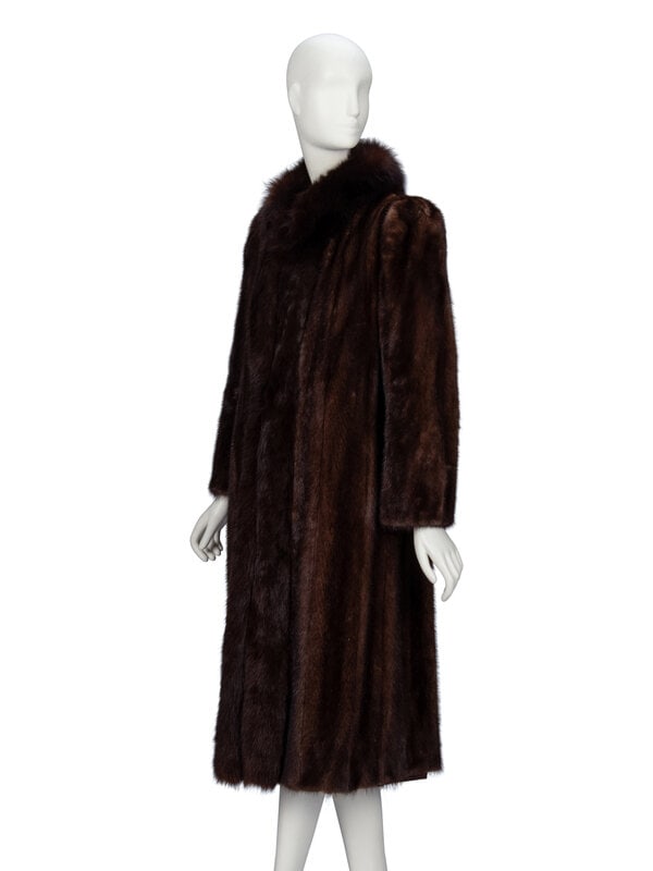 Marshall Fields, Mink & Fox Fur Coat - 2