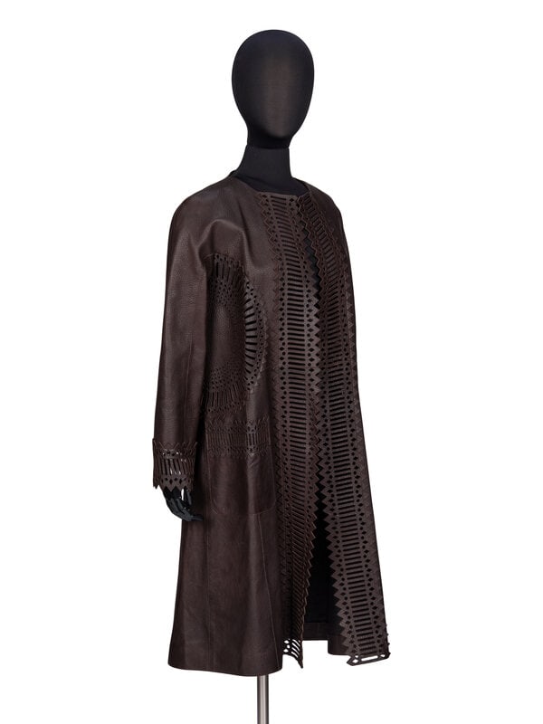 Gianfranco Ferre, Laser-Cut Leather Jacket - 2