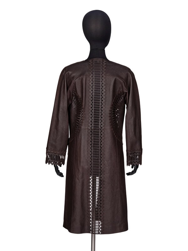 Gianfranco Ferre, Laser-Cut Leather Jacket - 3