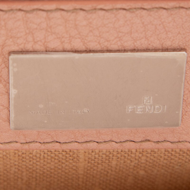 Fendi, Monogram Jacquard & ink Leather Handbag - 4