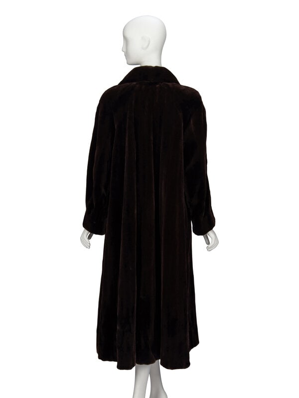 Maximilian, Brown Sheared Mink Coat - 3