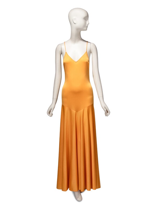 Loris Azzaro Haute Couture, Goldenrod Yellow Jersey Gown - 3