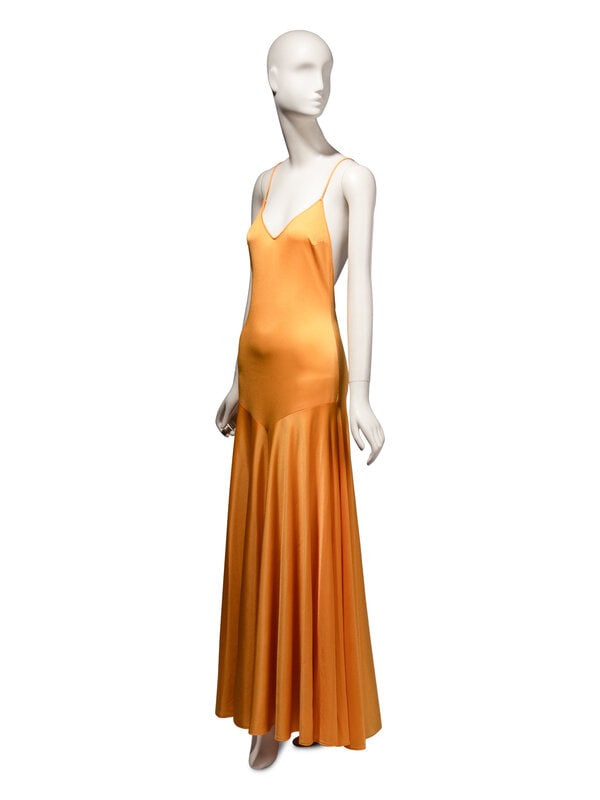 Loris Azzaro Haute Couture, Goldenrod Yellow Jersey Gown - 4