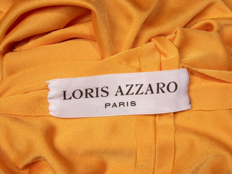 Loris Azzaro Haute Couture, Goldenrod Yellow Jersey Gown - 5
