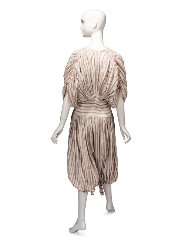 Norma Kamali, Striped Linen Jumpsuit, 1970s  - 3