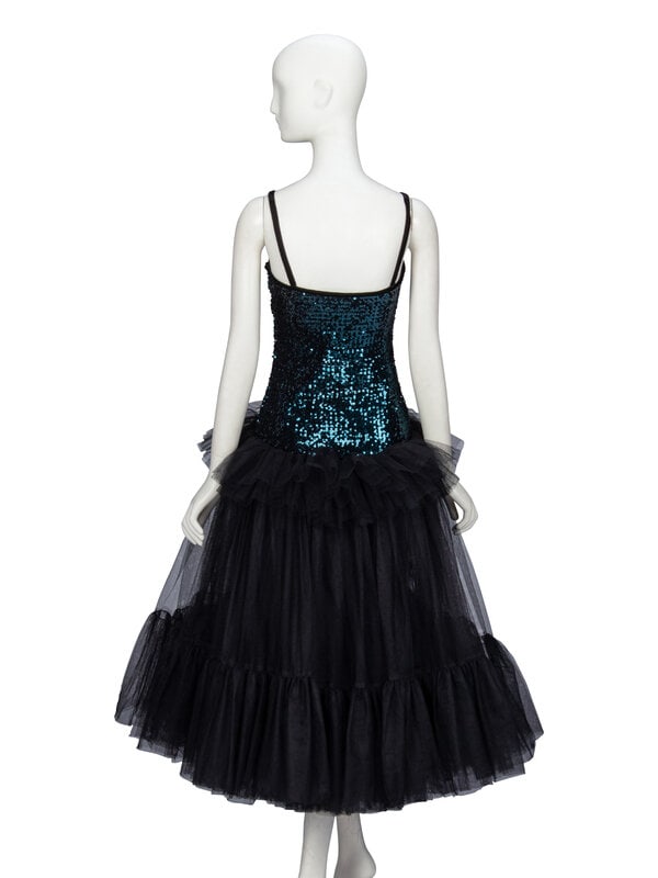 Saint Laurent Rive Gauche, Sequin & Tulle Cocktail Dress, 1983 - 3