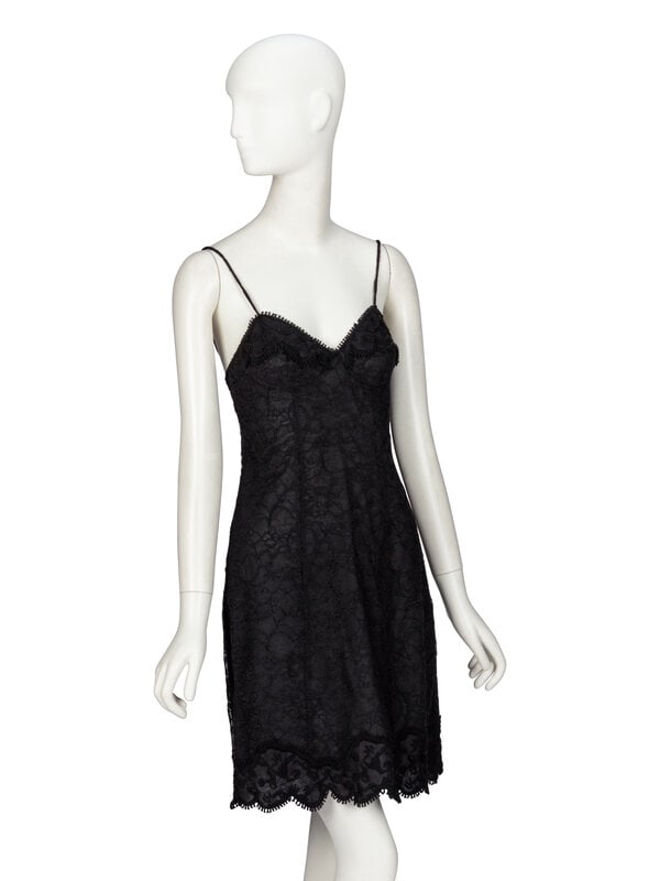 Rochas, Black Lace Slip Dress - 2