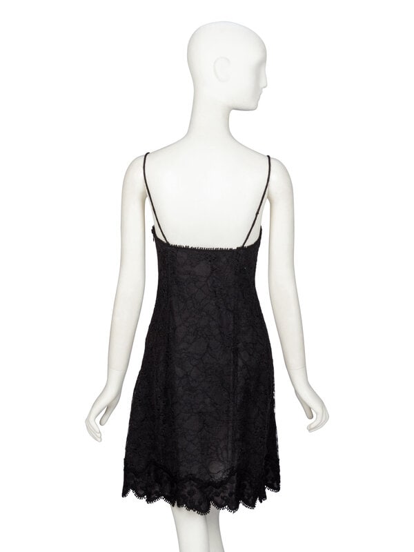 Rochas, Black Lace Slip Dress - 3