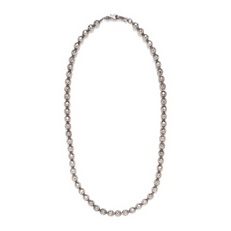 Bottega Veneta, Sterling Silver Necklace: Bottega Veneta, Sterling Silver Necklace Sterling silver. 38 1/2 inches long. Stamp: Ag925 ITALY BV (Italian maker's mark). Gross weight: 132.70 dwt. Accompanied by a Bottega Veneta dustbag. This