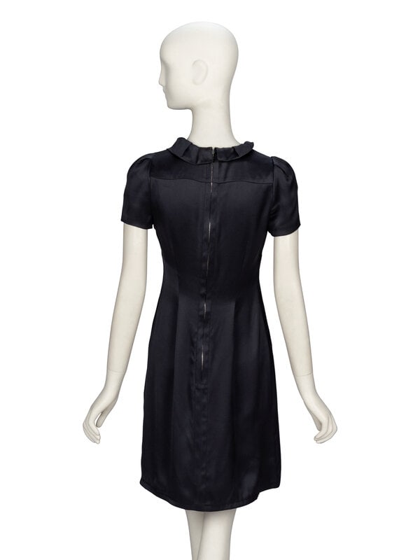 Prada, Deep Grey Satin Dress  - 3