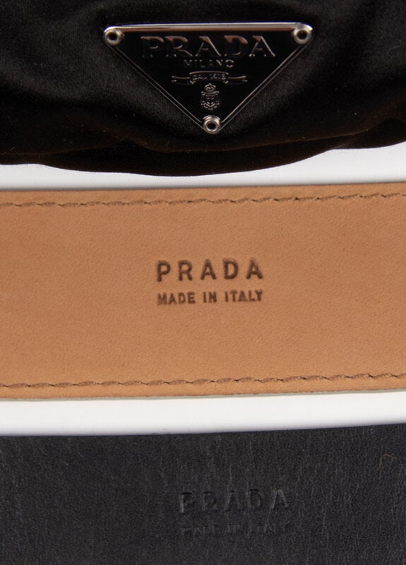 Prada, Satin Handbag & Two Belts - 3
