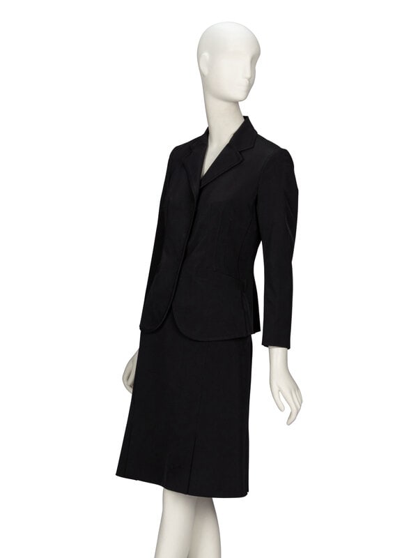 Prada, Black Twill Skirt Suit - 2
