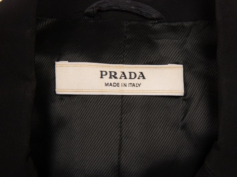 Prada, Black Twill Skirt Suit - 4