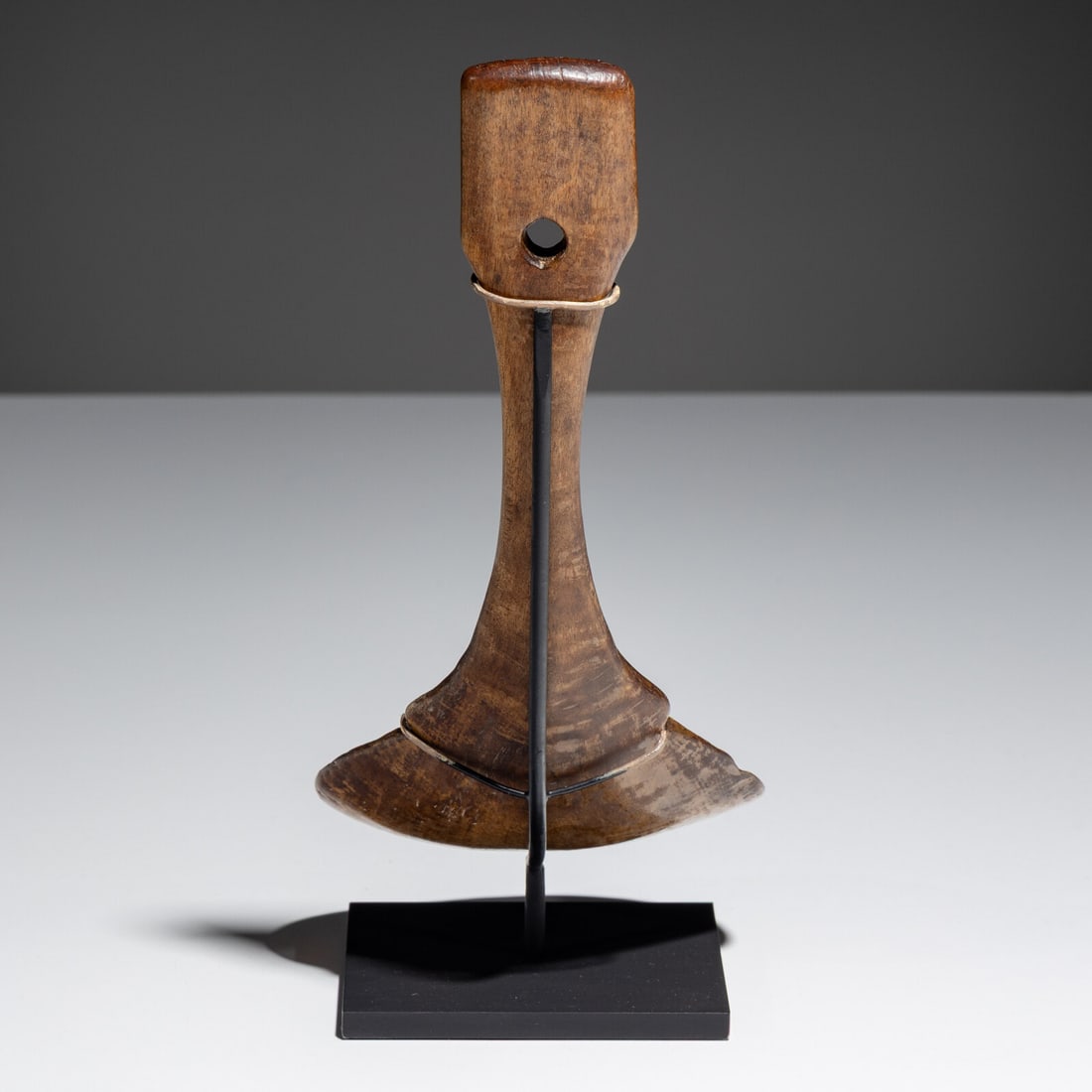 Menominee Feast Ladle, with Trade Silver Medallion, Published - 3