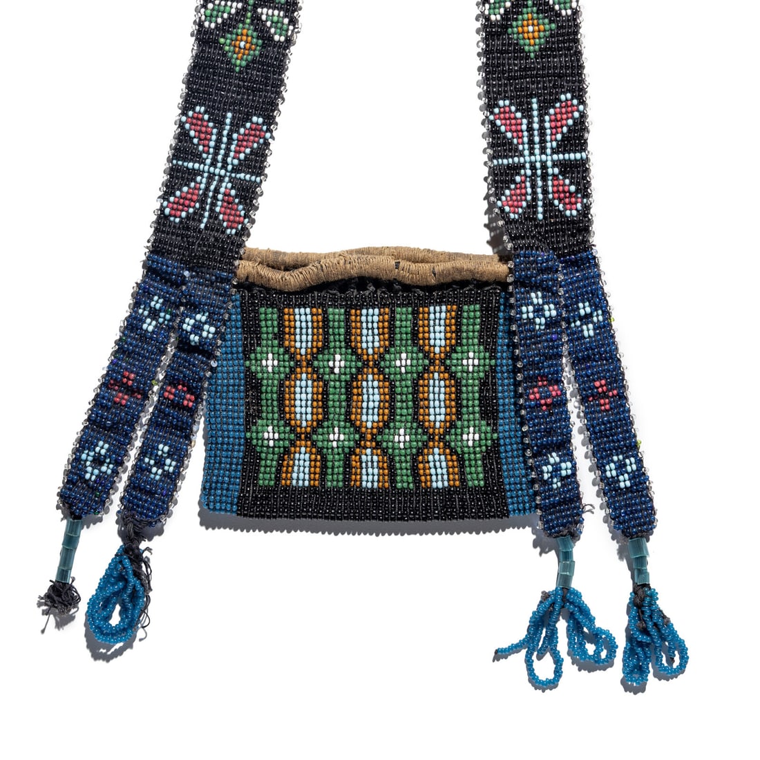 Kickapoo and Meskwaki Loom Beaded Charm Bags - 3