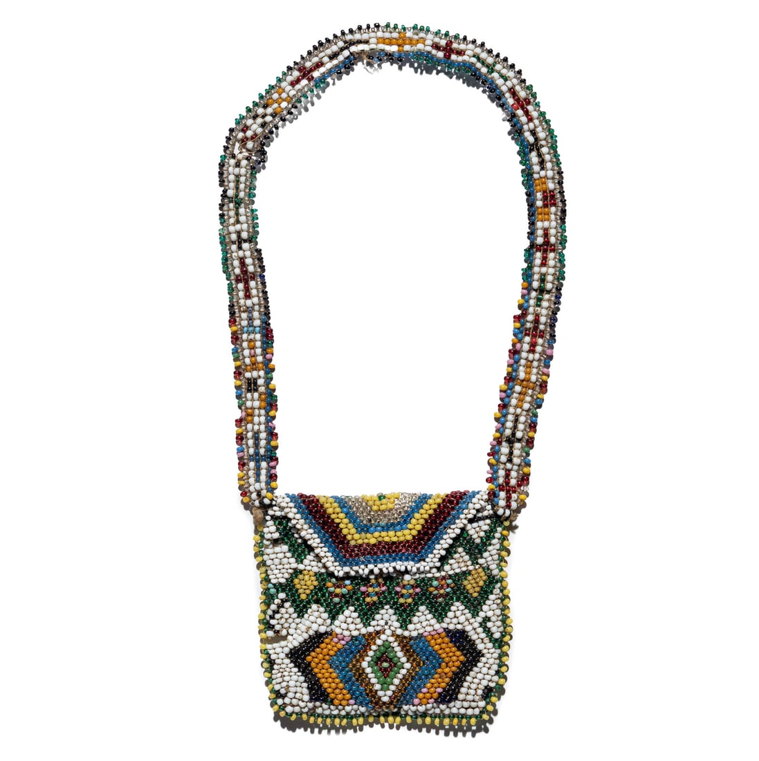 Kickapoo and Meskwaki Loom Beaded Charm Bags - 4