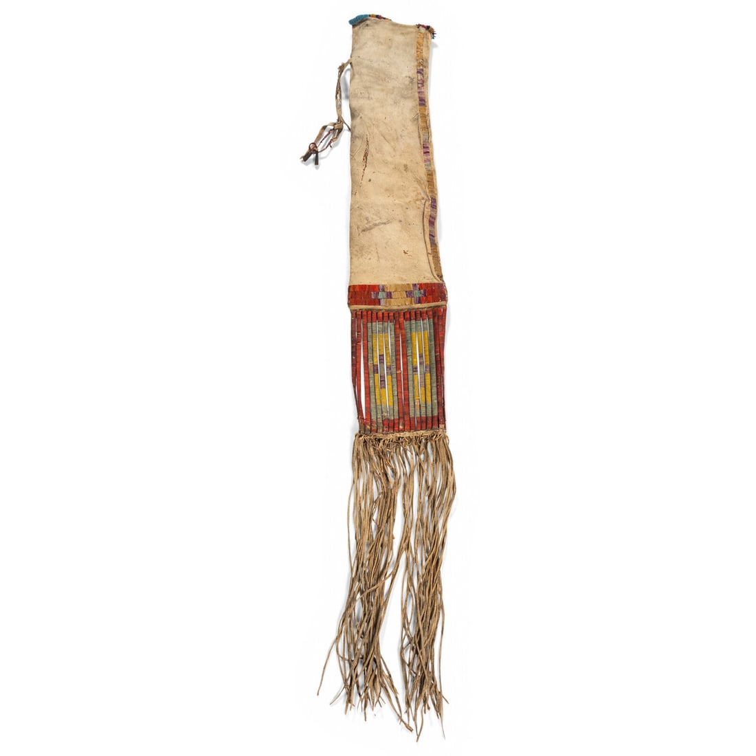 Early Sioux Quilled Tobacco Bag (1 of 2)