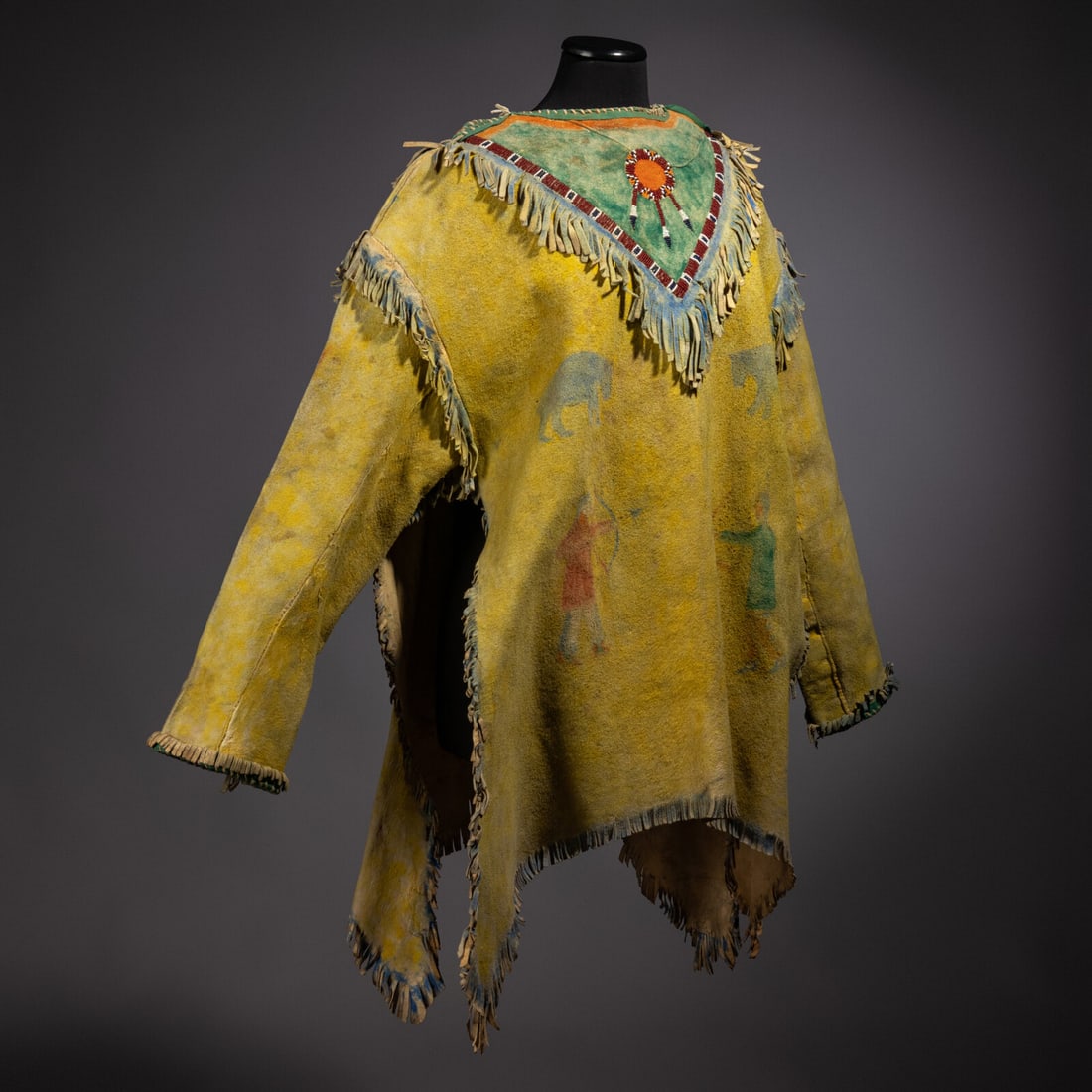 Pawnee Painted Hide Shirt - 2