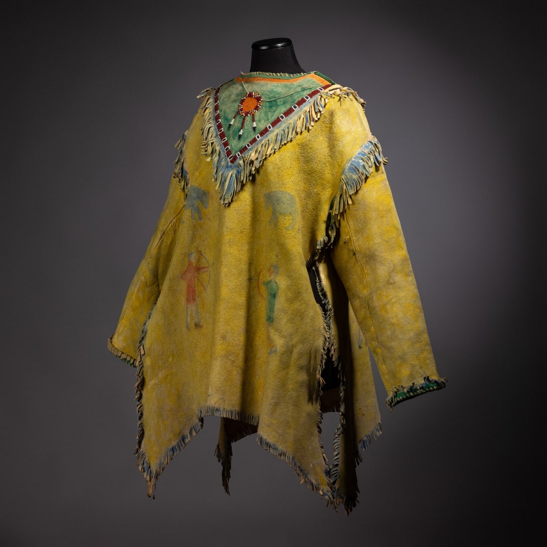 Pawnee Painted Hide Shirt - 3