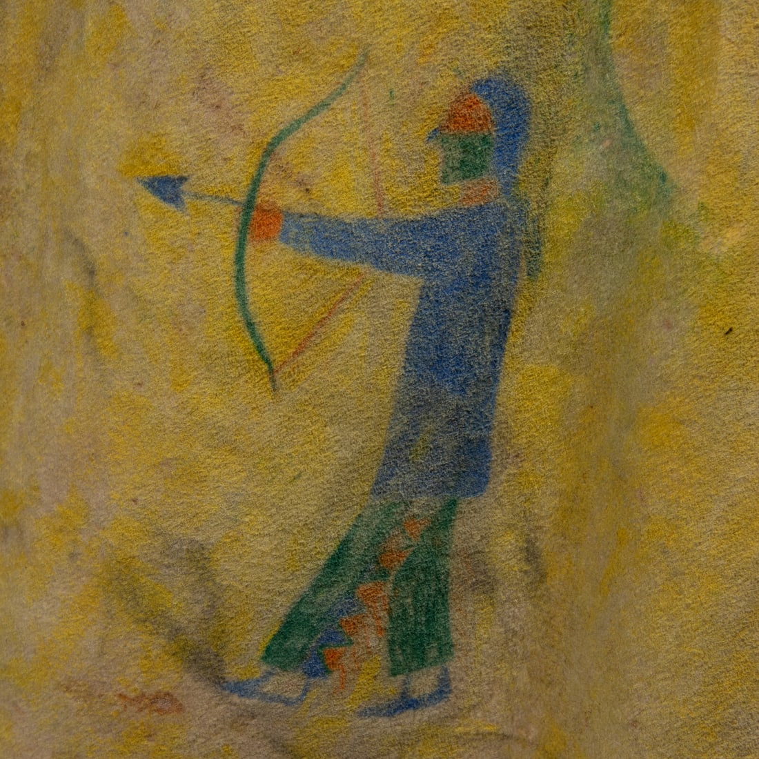 Pawnee Painted Hide Shirt - 7